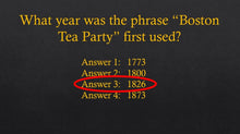 Load image into Gallery viewer, TEA TALKS: The Myths of the Boston Tea Party
